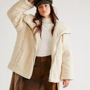 We The Free Cream Teddy Jacket